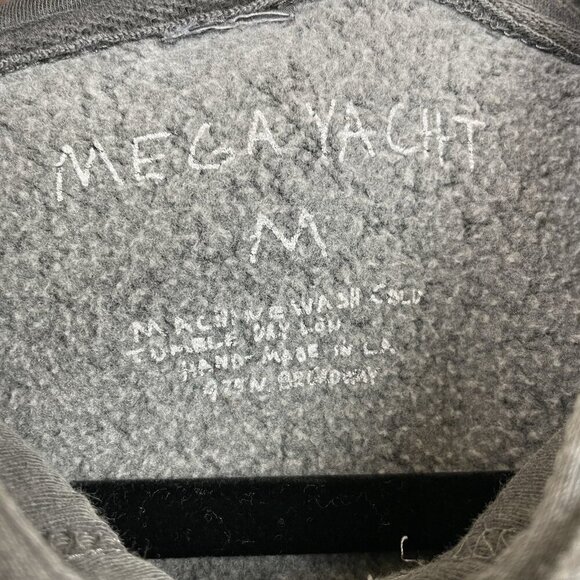 Mega Yacht Unisex Medium Louis Grey Hoodie Sweatshirt Embroidered Colorful - Picture 12 of 16